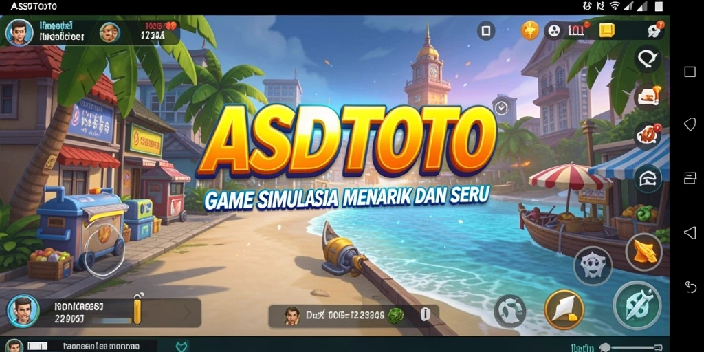 Tampilan gameplay menarik dari ASDTOTO dengan berbagai aktivitas simulasi.