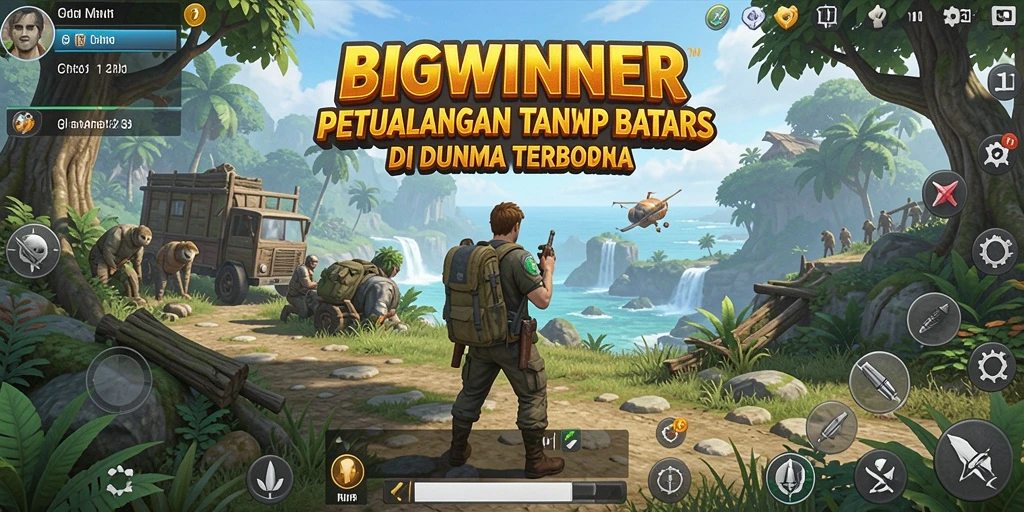Tangkapan layar yang menunjukkan petualangan bebas di dunia terbuka.