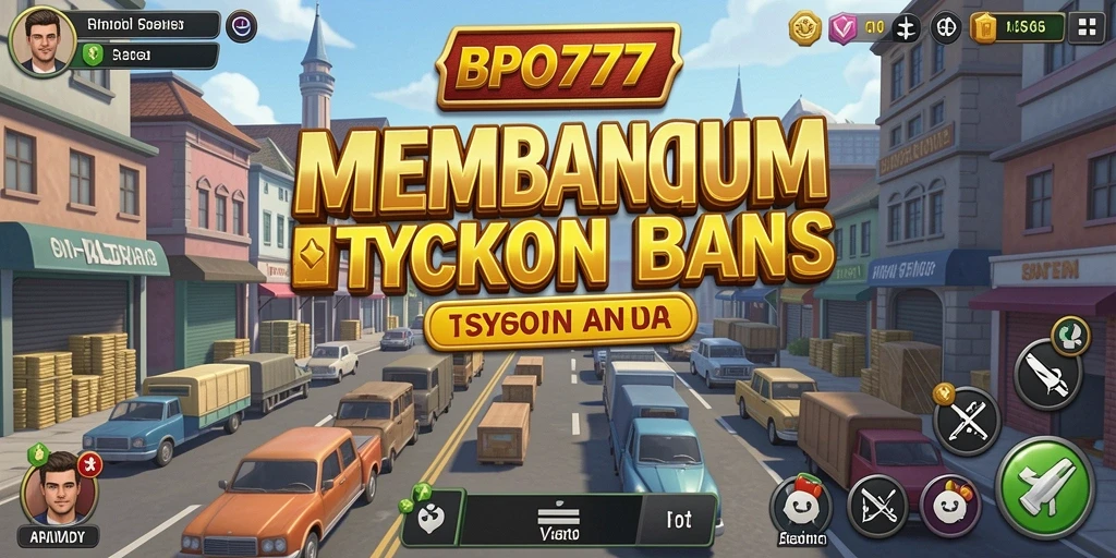 Tampilan gameplay yang menarik dari BPO777 dengan elemen Tycoon yang mendalam.