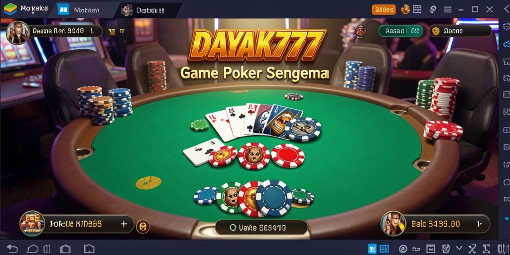 Screenshot DAYAK777 menampilkan suasana permainan Poker yang menarik dan kompetitif.
