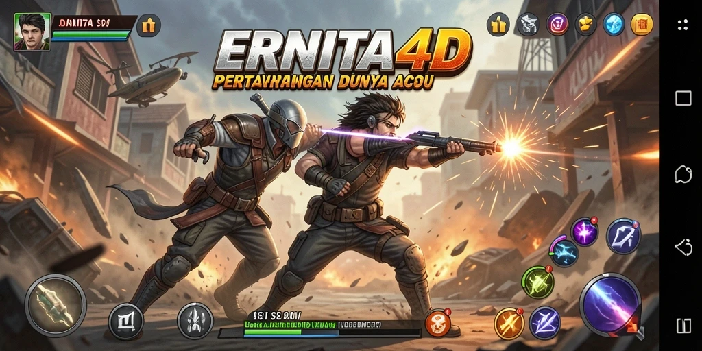 Tampilan gameplay intens dari ERNITA4D yang memukau dan penuh aksi.