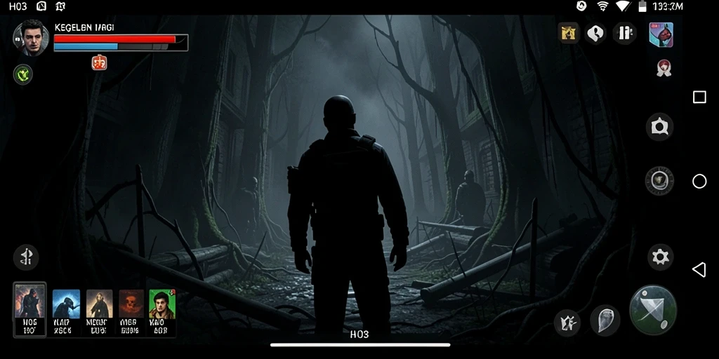 Tampilan menyeramkan di H03 saat gameplay berlangsung.