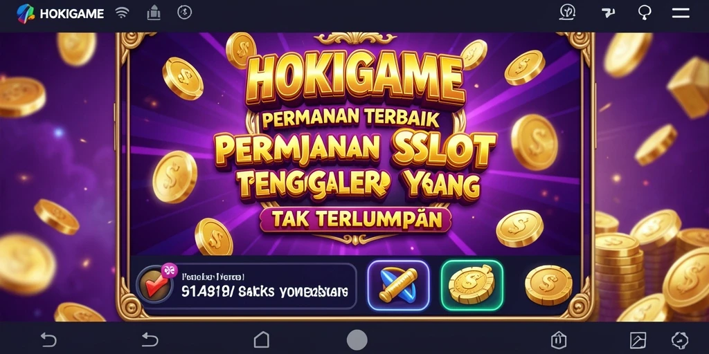 Screenshot gameplay HOKIGAME yang menampilkan keseruan putaran slot.