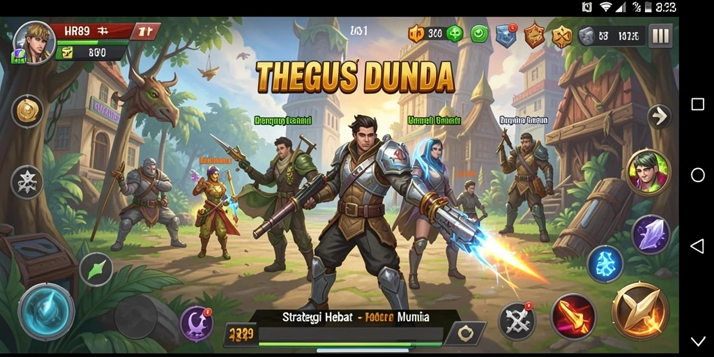 Screenshot gameplay HR89 yang menampilkan aksi pertarungan strategi.