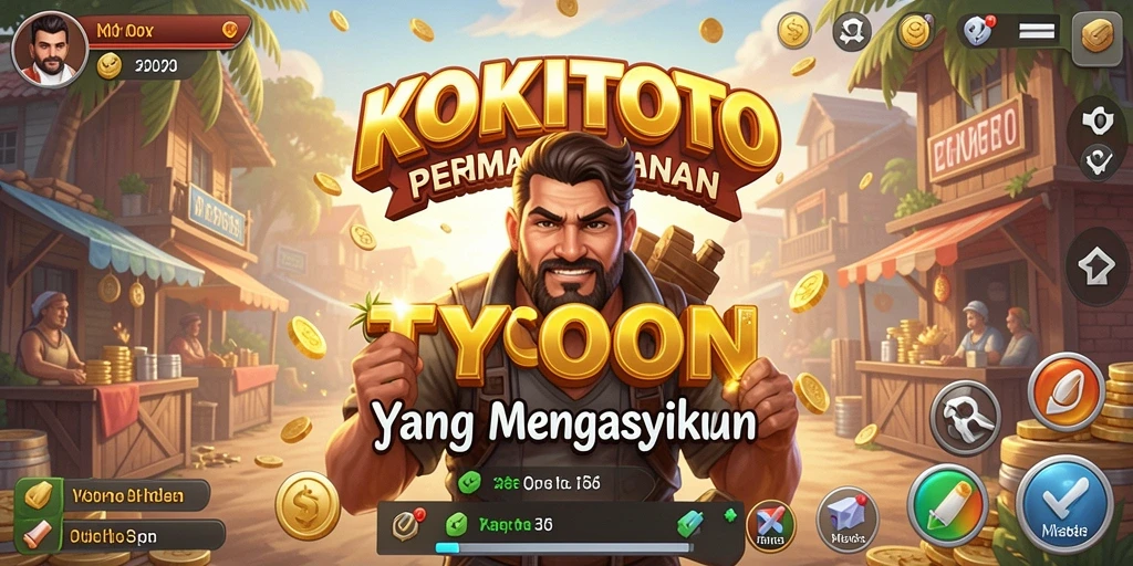 Screenshot KOKITOTO menampilkan serunya gameplay Tycoon.