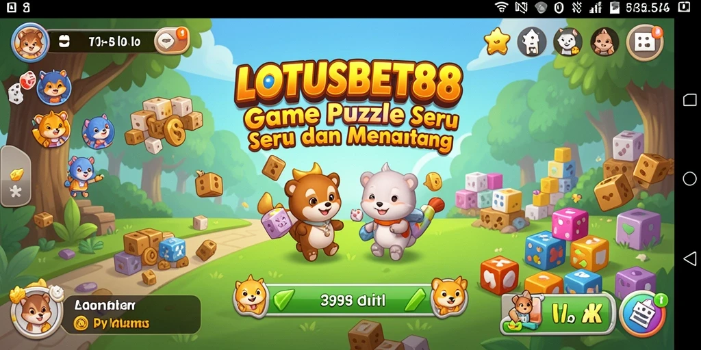 Screenshot LOTUSBET88 menunjukkan gameplay Puzzle yang penuh warna dan menantang.