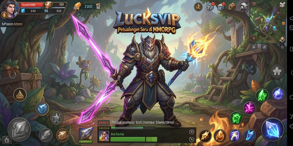 Screenshot menampilkan serunya gameplay di LUCKSVIP dengan pertarungan epik.
