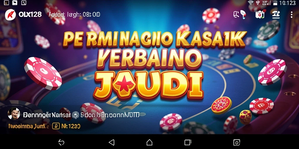 Gameplay OLX128 yang seru dalam suasana kasino.