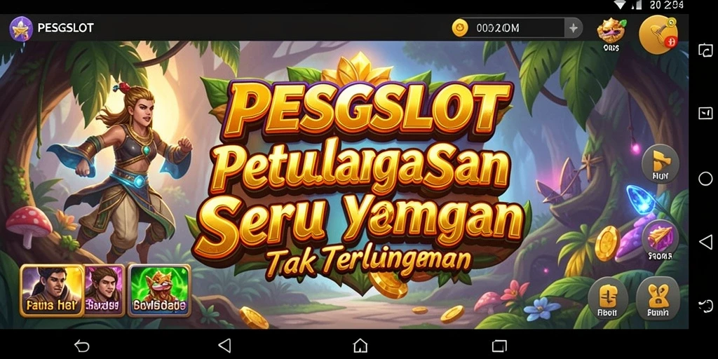 Tampak gameplay PESGSLOT yang menarik dalam dunia petualangan.