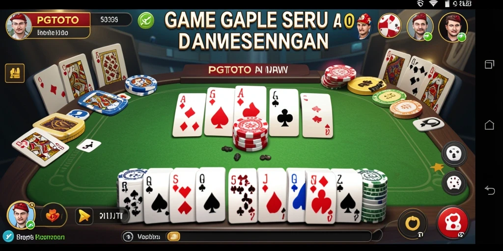 Tampilan screenshot PGTOTO yang menunjukkan keseruan bermain Gaple.