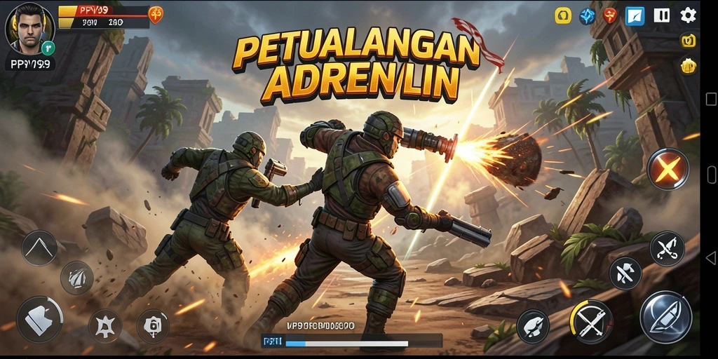 Gameplay intens PPV99 dengan aksi mendebarkan.