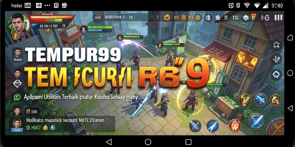 Tampilan utama TEMPUR99 dengan fitur utilitas yang lengkap dan mudah digunakan.