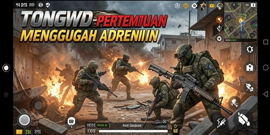 Gameplay menegangkan dalam TONGWD yang penuh aksi FPS.